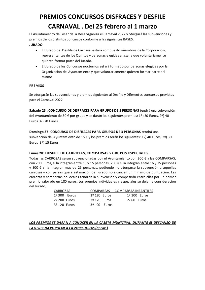 Caseta Carnaval 2016