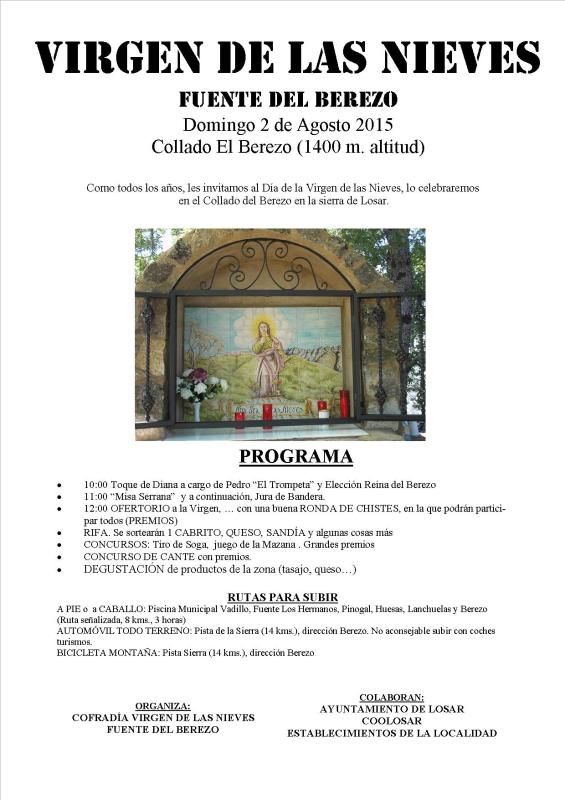 Virgen de las Nieves 2015