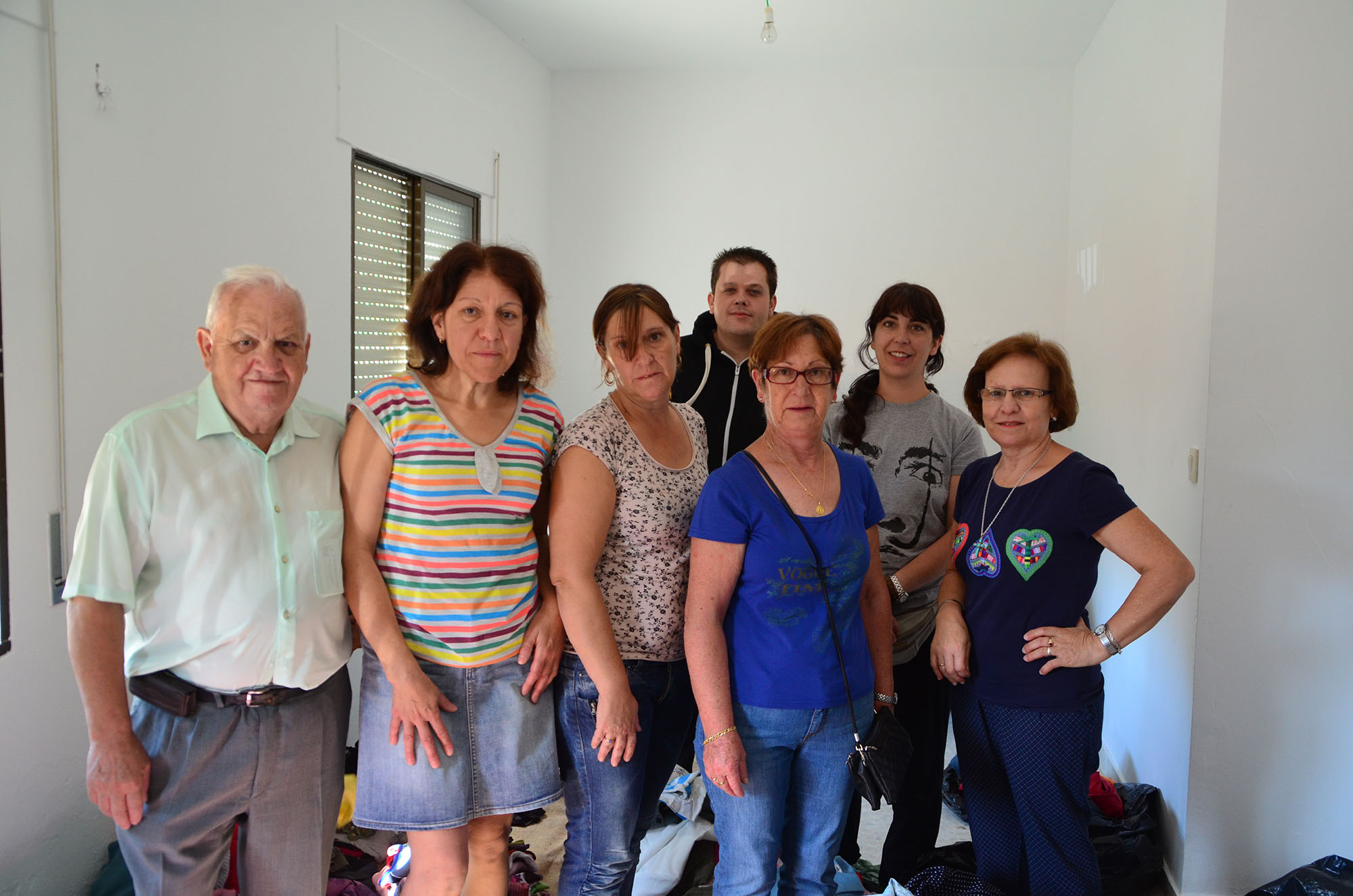 Reparto solidario de ropa