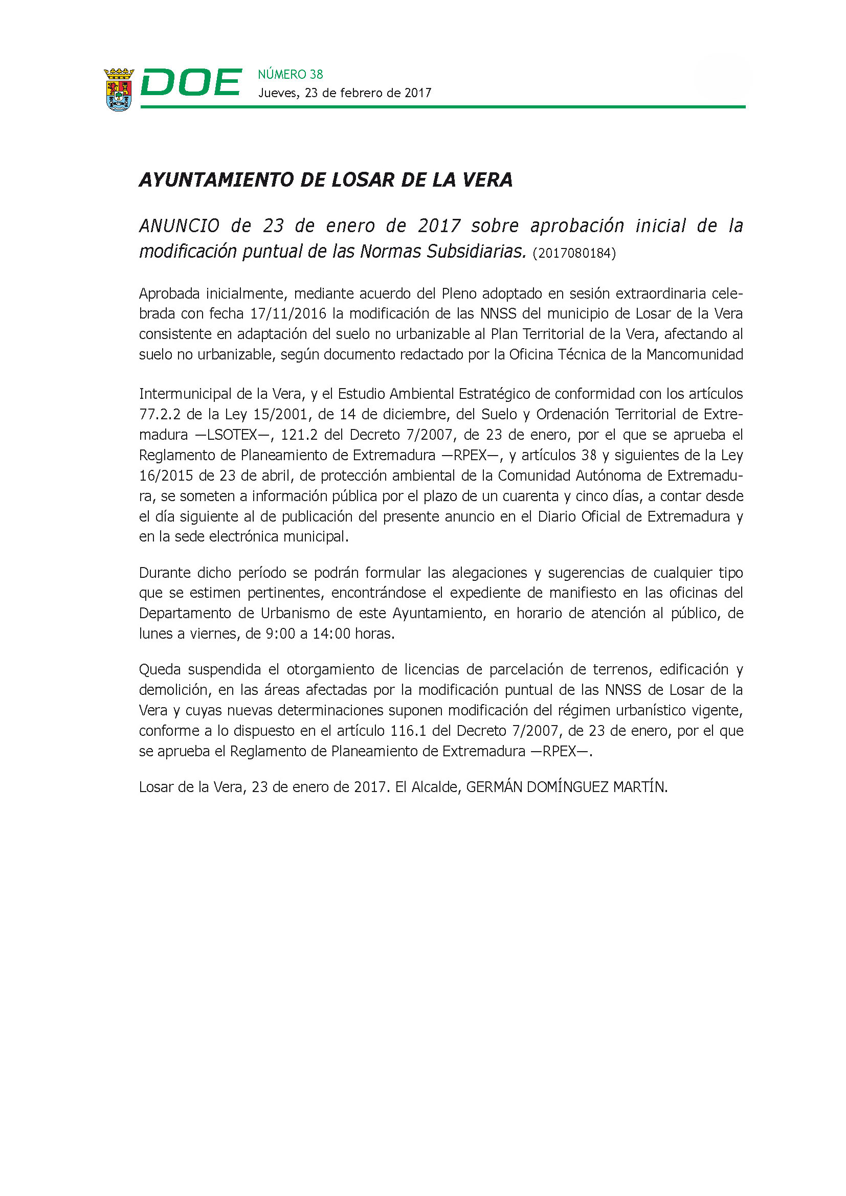 Normas Subsidiarias