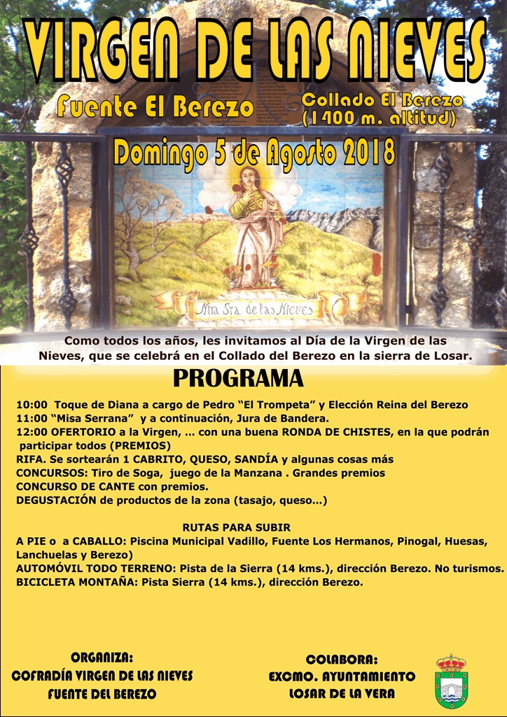 Virgen de las Nieves 2018